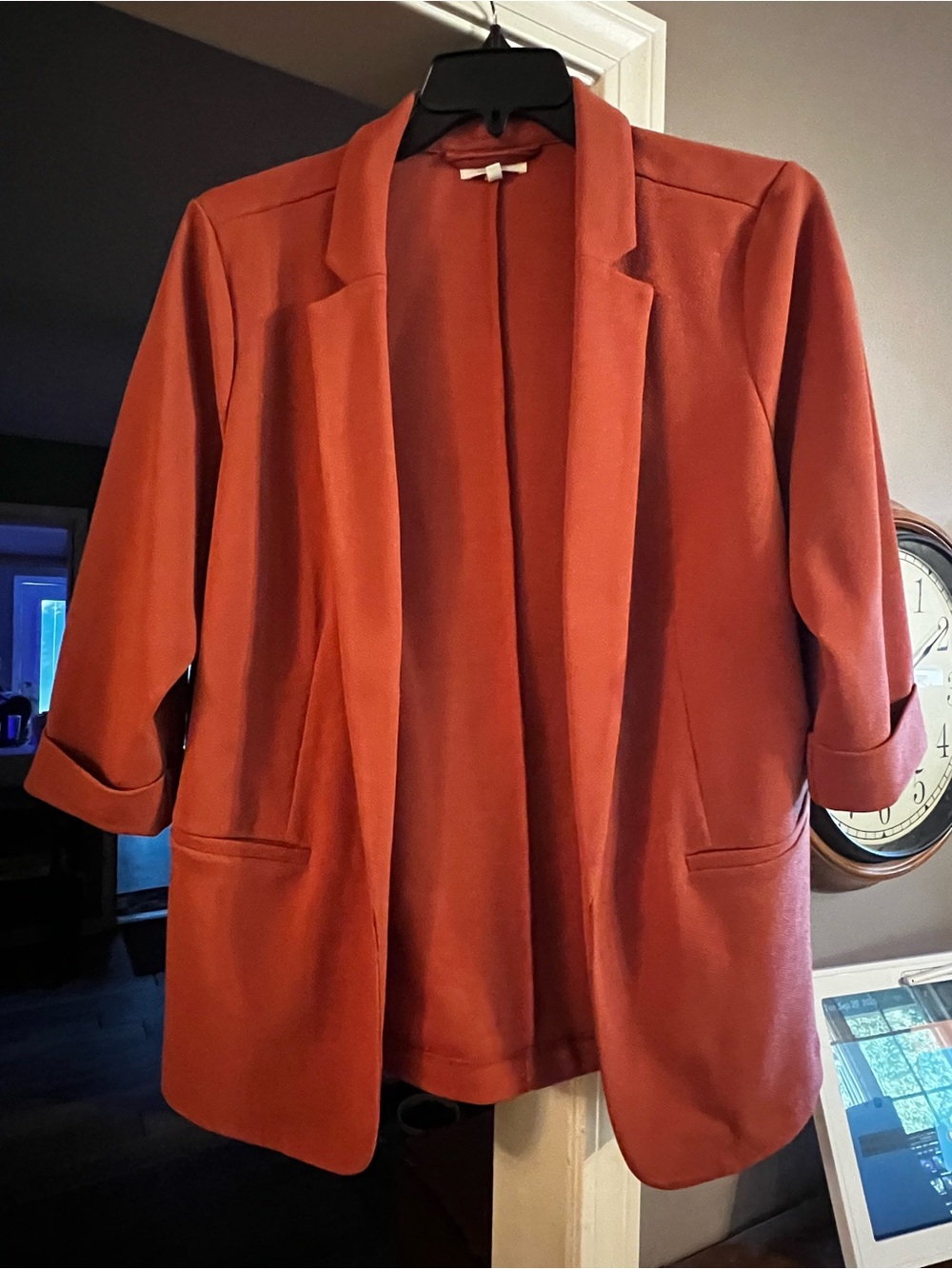 Maurices Open-Front Rust Blazer - Picture 2 of 4